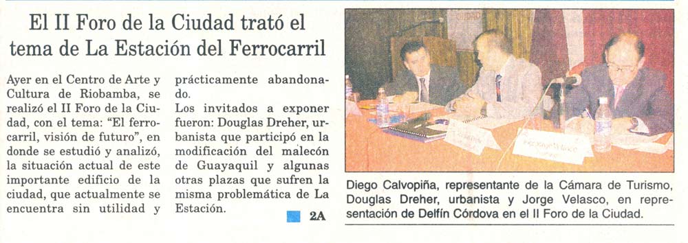 Recorte del Diario La Prensa del 12 de Agosto 2005
