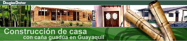 Guadua house construction in Guayaquil
